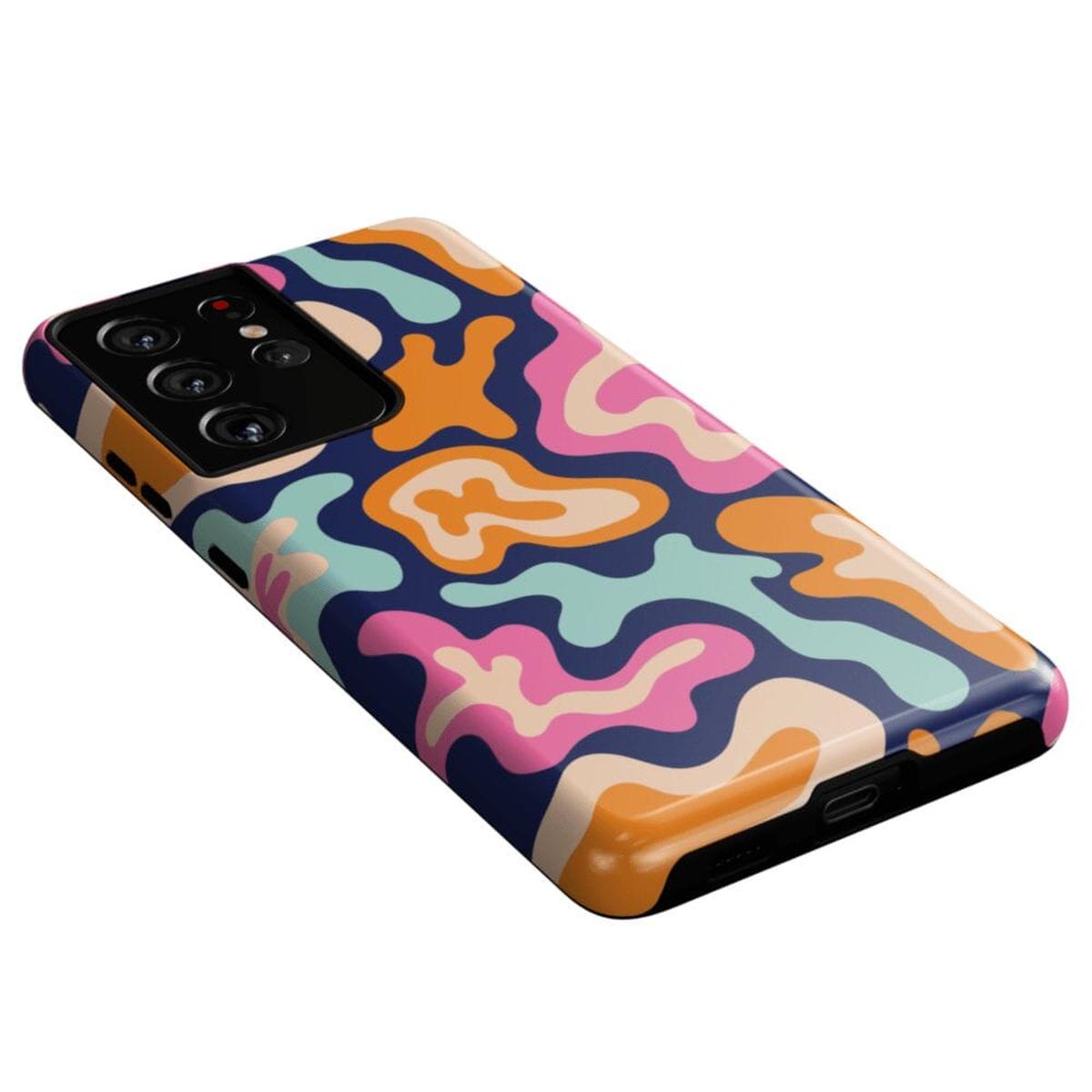 Midnight Color Splash | Abstract Retro Samsung Case Samsung Case Casetry