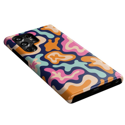 Midnight Color Splash | Abstract Retro Samsung Case Samsung Case Casetry