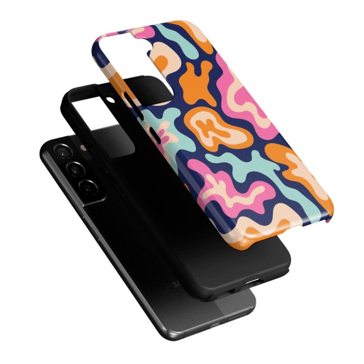 Midnight Color Splash | Abstract Retro Samsung Case Samsung Case Casetry