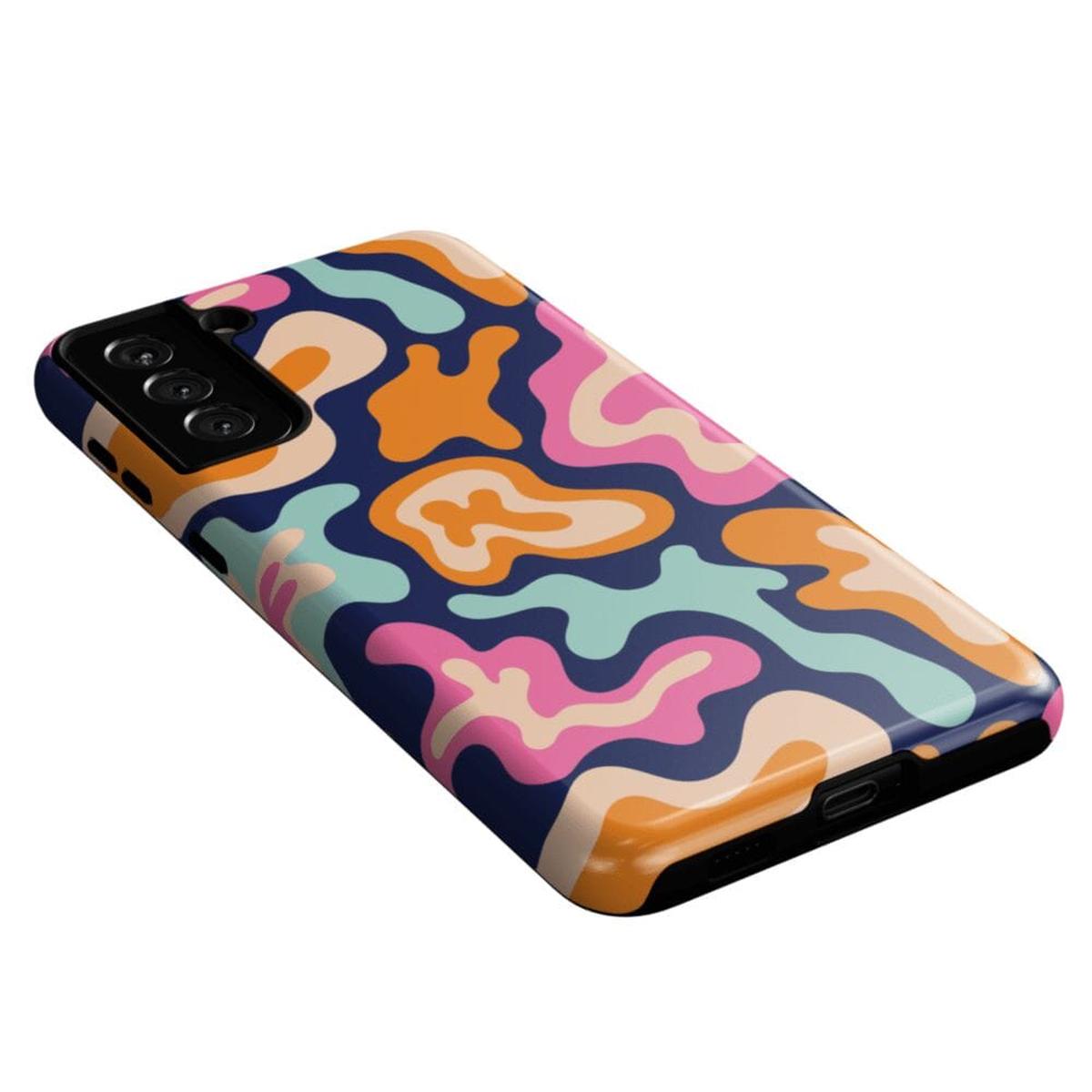 Midnight Color Splash | Abstract Retro Samsung Case Samsung Case Casetry