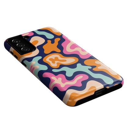 Midnight Color Splash | Abstract Retro Samsung Case Samsung Case Casetry