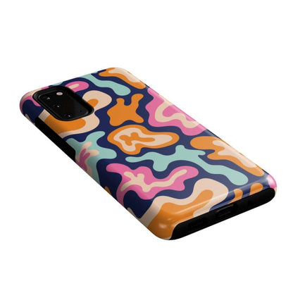 Midnight Color Splash | Abstract Retro Samsung Case Samsung Case Casetry