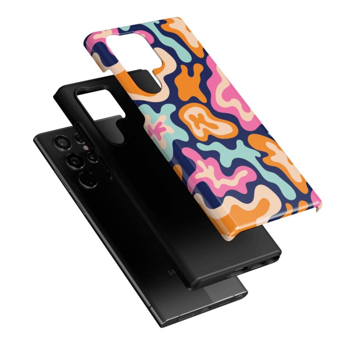 Midnight Color Splash | Abstract Retro Samsung Case Samsung Case Casetry