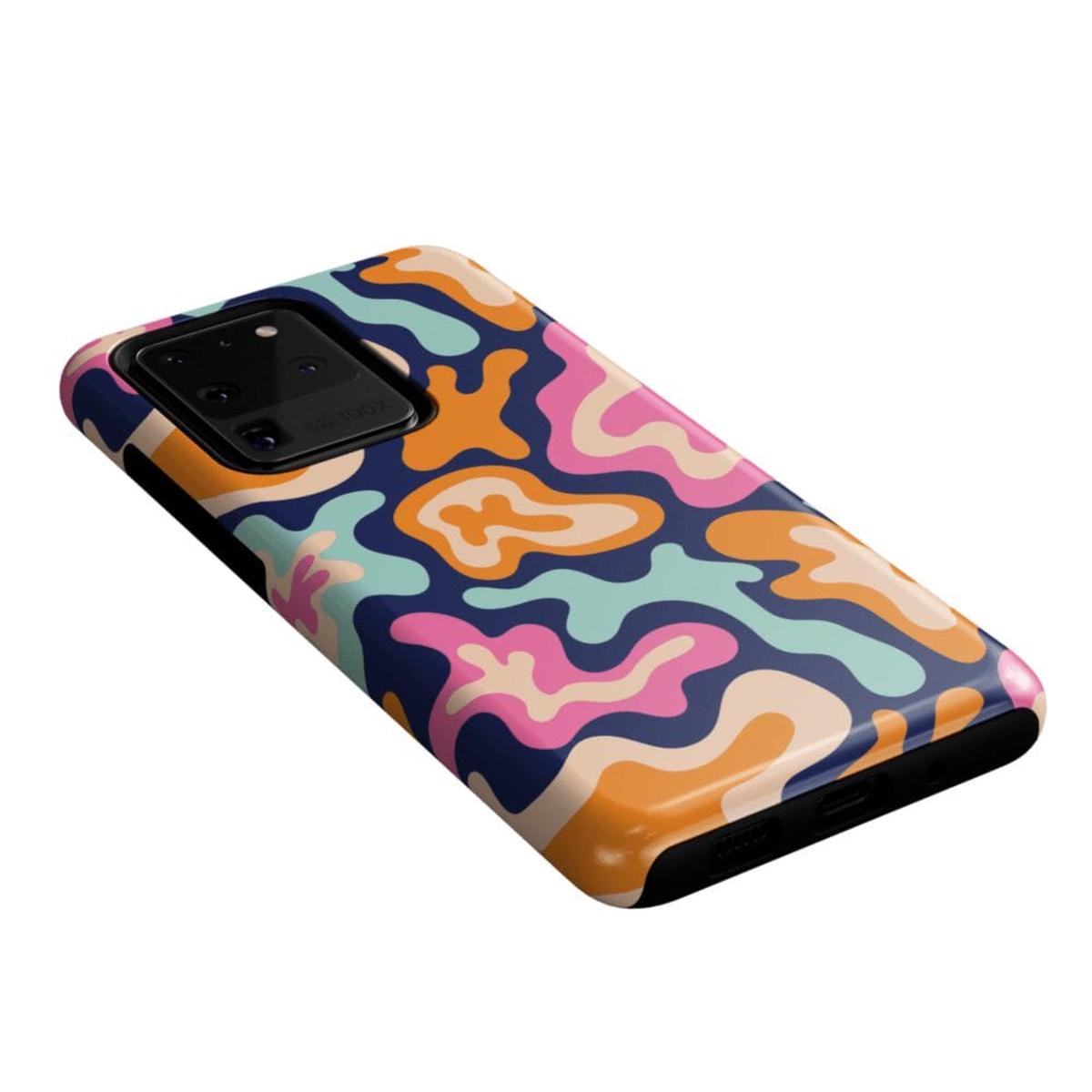 Midnight Color Splash | Abstract Retro Samsung Case Samsung Case Casetry