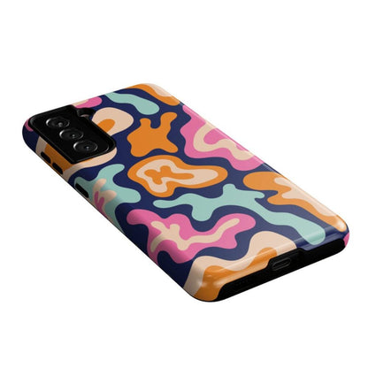 Midnight Color Splash | Abstract Retro Samsung Case Samsung Case Casetry