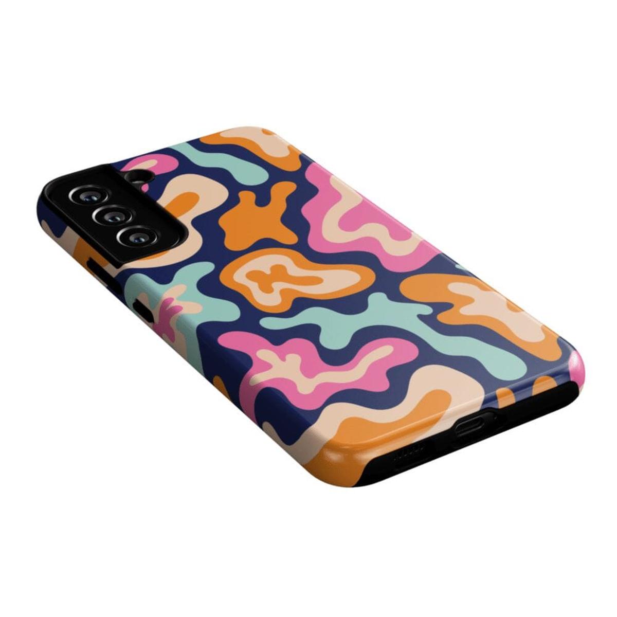 Midnight Color Splash | Abstract Retro Samsung Case Samsung Case Casetry