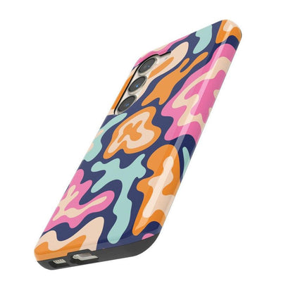 Midnight Color Splash | Abstract Retro Samsung Case Samsung Case Casetry