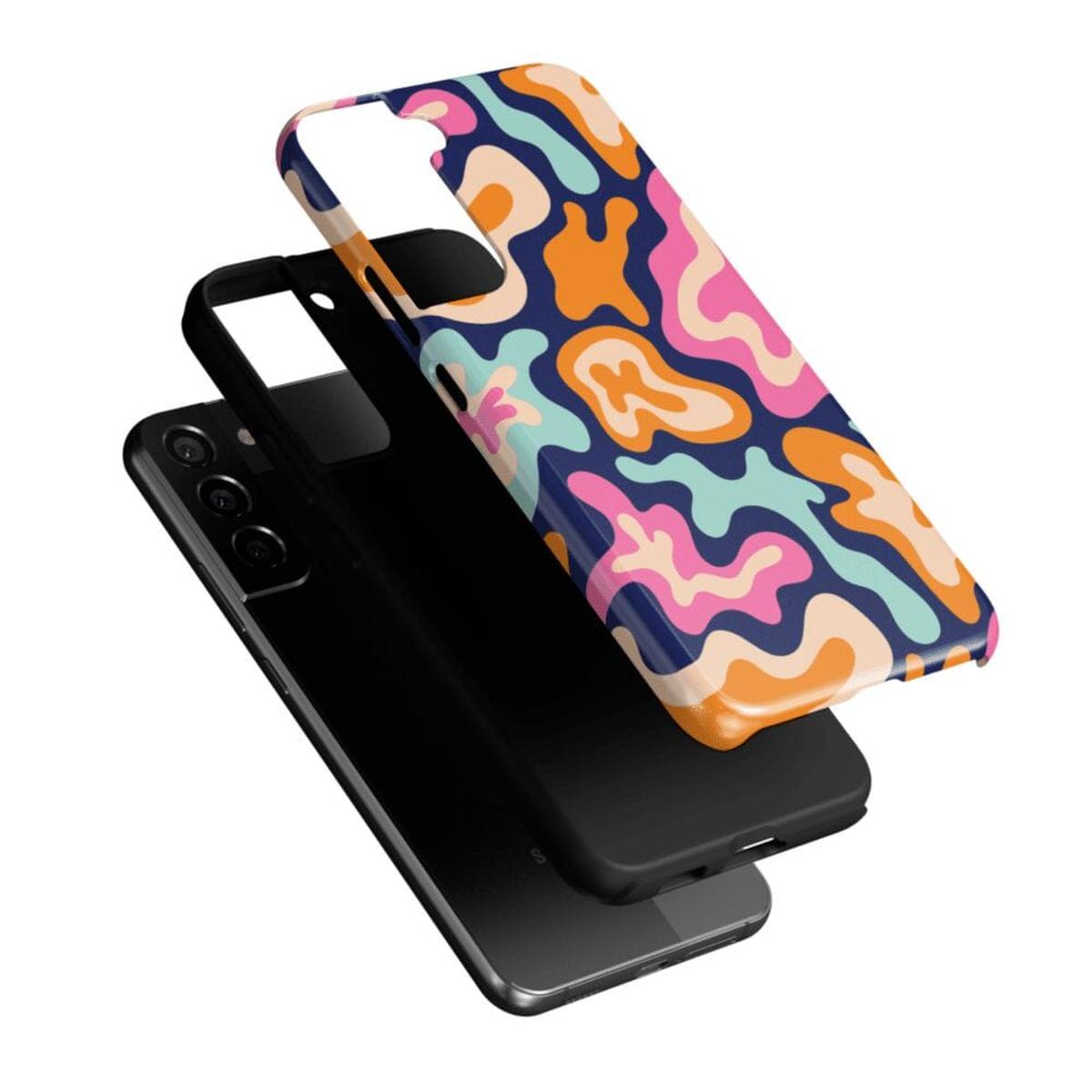 Midnight Color Splash | Abstract Retro Samsung Case Samsung Case Casetry