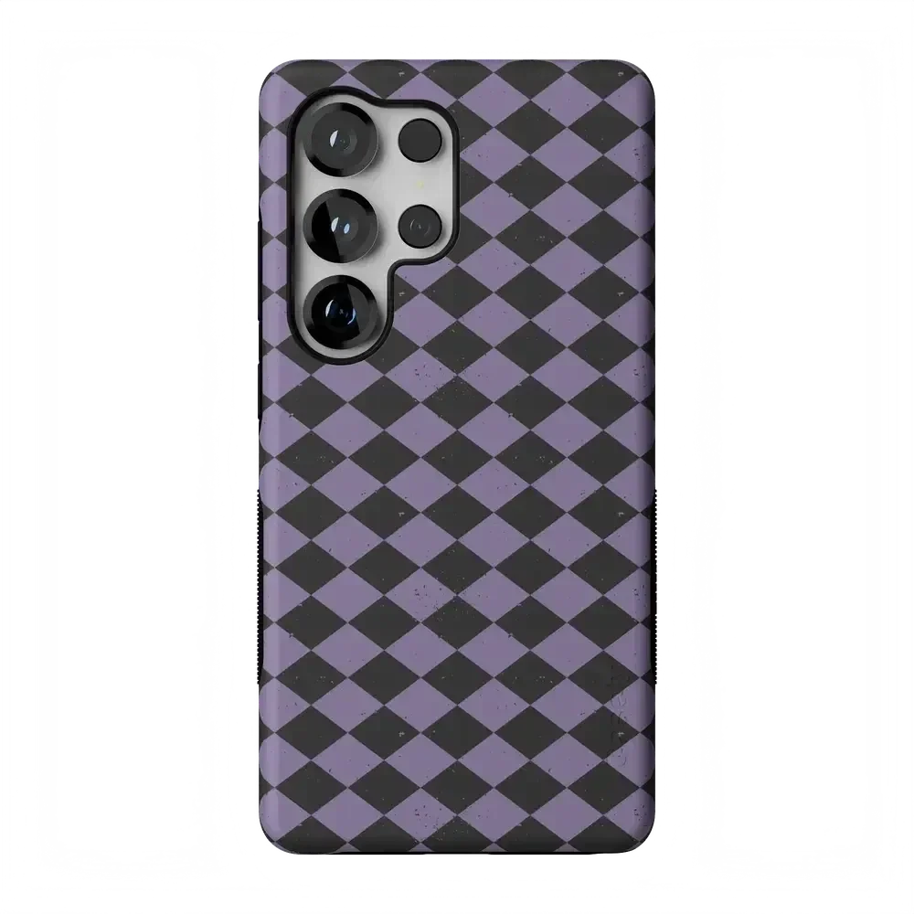 Midnight Hex | Purple Checkered Case Phone Case get.casely Bold Flex + MagSafe® Galaxy S26 Ultra