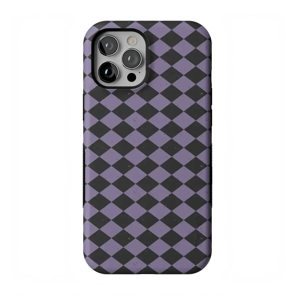 Midnight Hex | Purple Checkered Case Phone Case get.casely Bold Flex + MagSafe® iPhone 12 Pro Max
