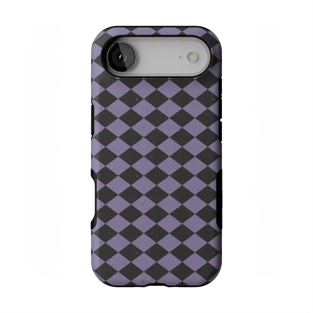 Midnight Hex | Purple Checkered Case Phone Case get.casely Bold Flex + MagSafe® iPhone 17 Air