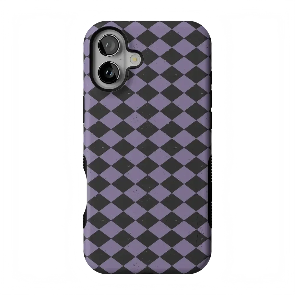 Midnight Hex | Purple Checkered Case Phone Case get.casely Bold Flex + MagSafe® iPhone 17
