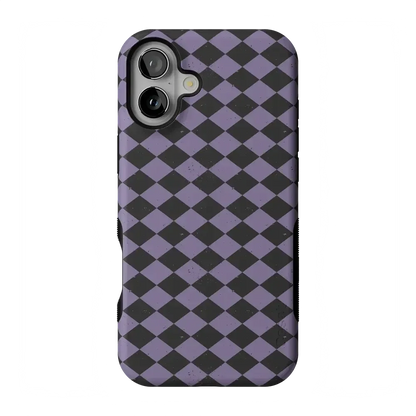 Midnight Hex | Purple Checkered Case Phone Case get.casely Bold Flex + MagSafe® iPhone 17