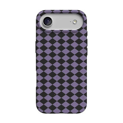 Midnight Hex | Purple Checkered Case Phone Case get.casely Classic + MagSafe® iPhone 17 Air