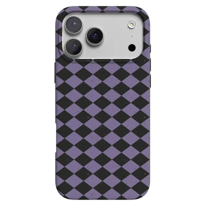 Midnight Hex | Purple Checkered Case Phone Case get.casely Classic + MagSafe® iPhone 17 Pro Max