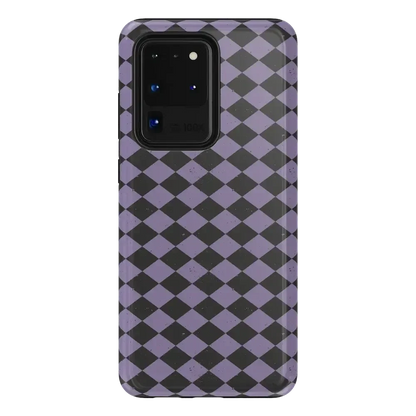 Midnight Hex | Purple Checkered Case Phone Case get.casely Essential Galaxy S20 Ultra