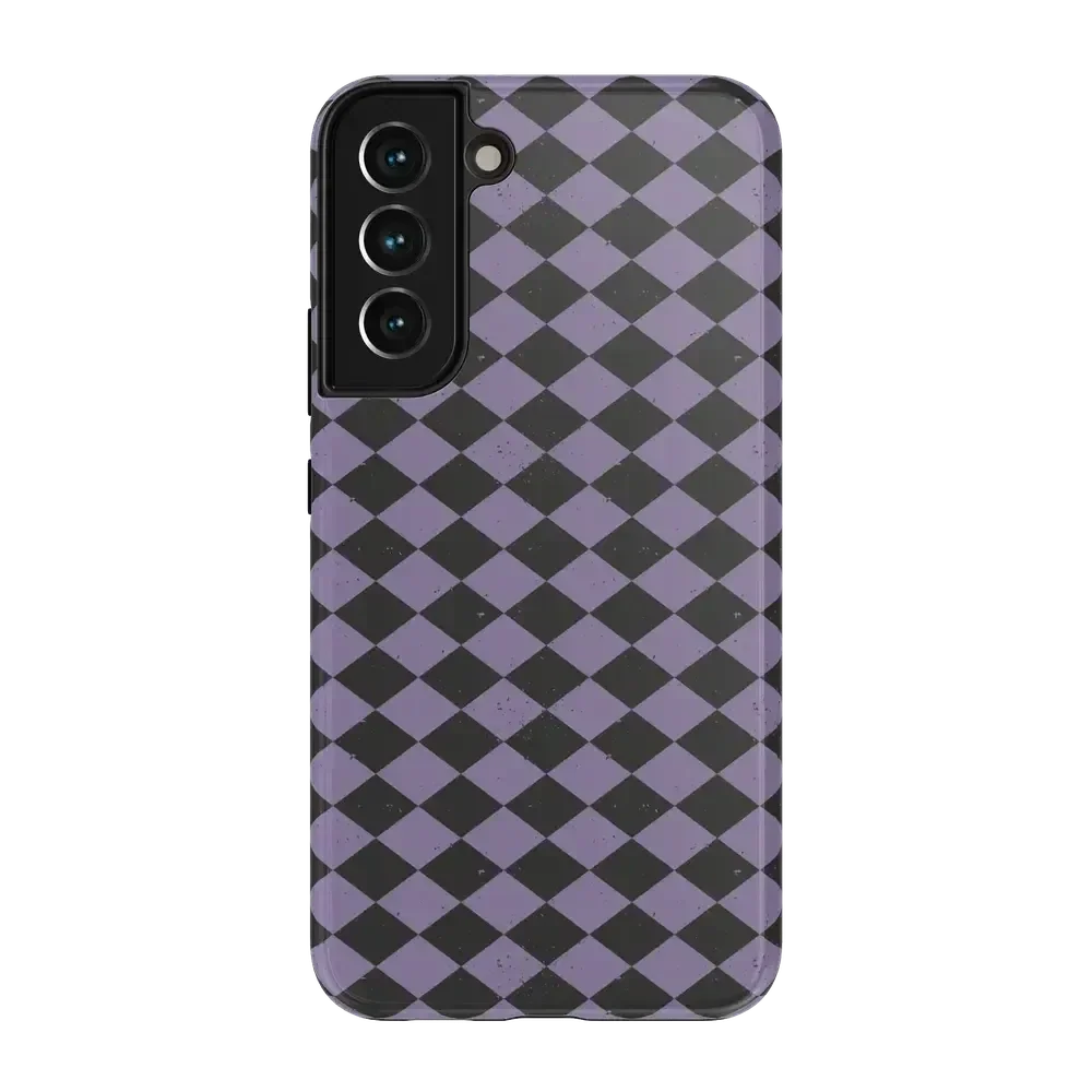 Midnight Hex | Purple Checkered Case Phone Case get.casely Essential Galaxy S22 Plus