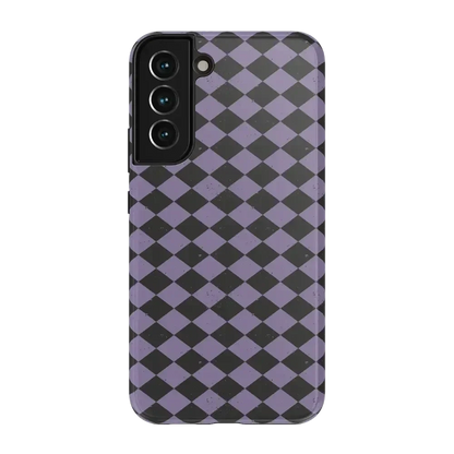 Midnight Hex | Purple Checkered Case Phone Case get.casely Essential Galaxy S22 Plus