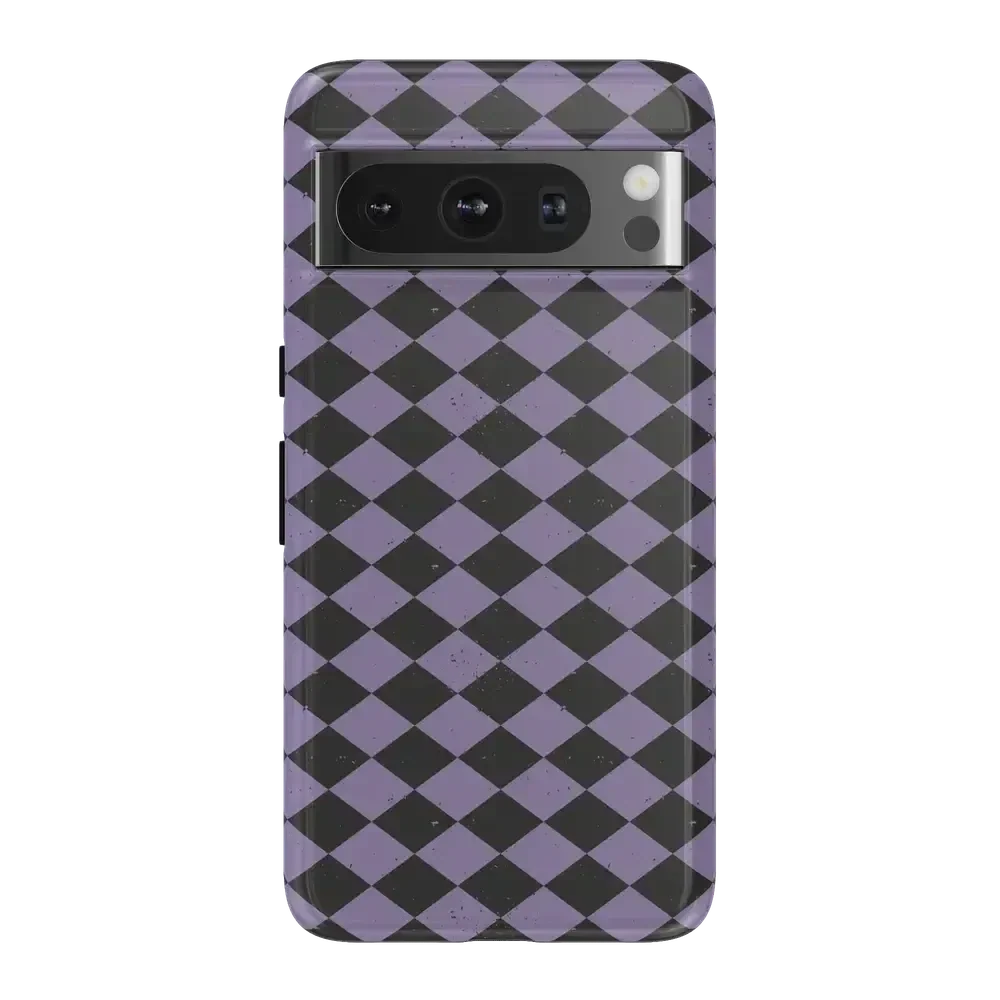 Midnight Hex | Purple Checkered Case Phone Case get.casely Essential Google Pixel 8 Pro