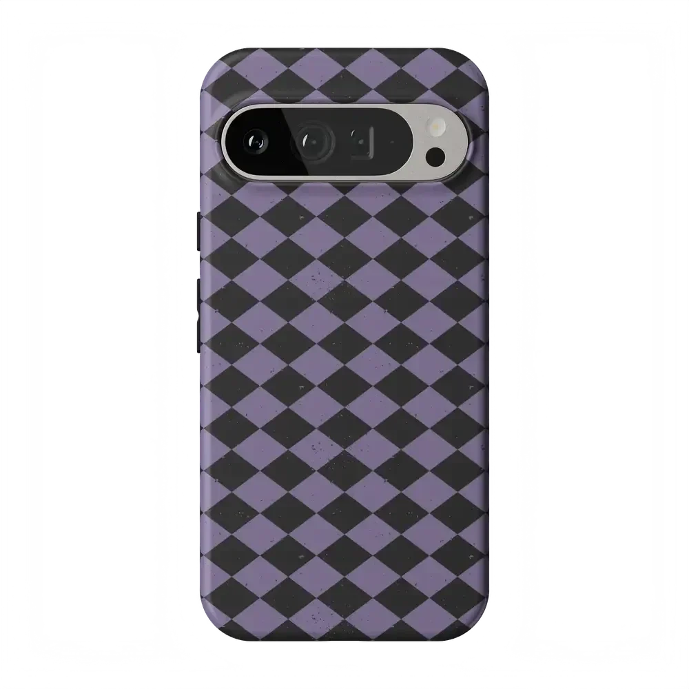 Midnight Hex | Purple Checkered Case Phone Case get.casely Essential Google Pixel 9 Pro XL