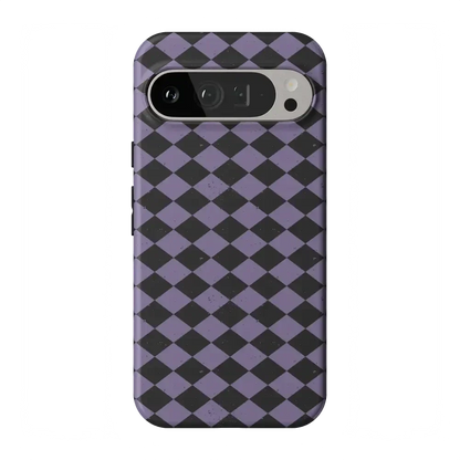 Midnight Hex | Purple Checkered Case Phone Case get.casely Essential Google Pixel 9 Pro XL