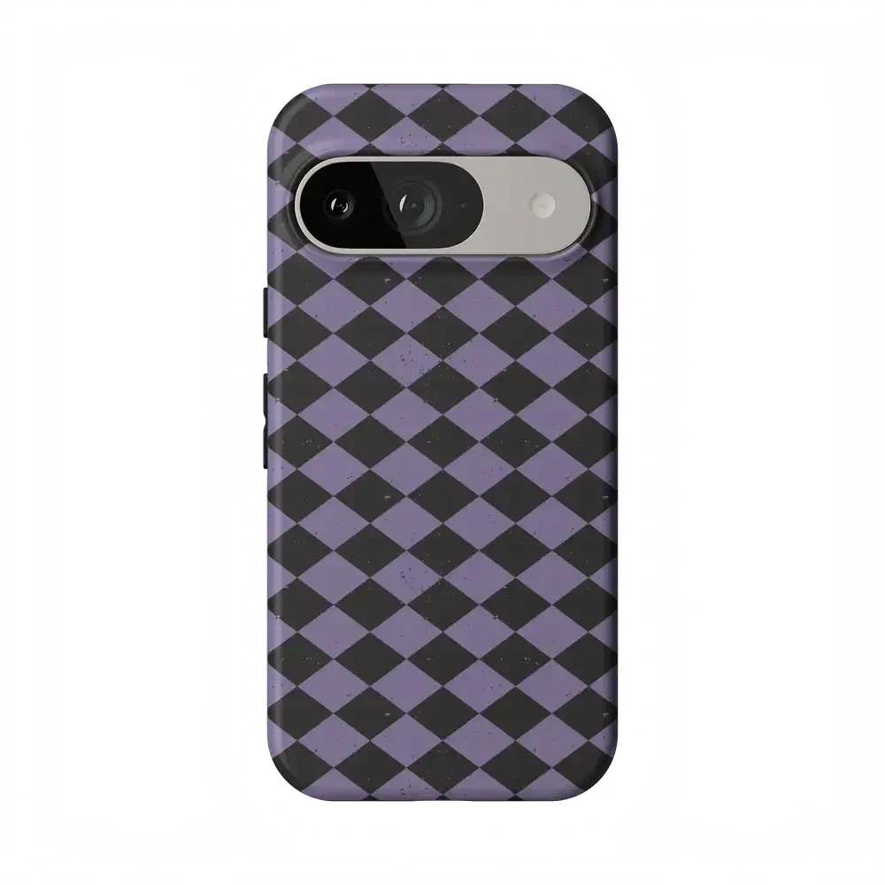 Midnight Hex | Purple Checkered Case Phone Case get.casely Essential Google Pixel 9