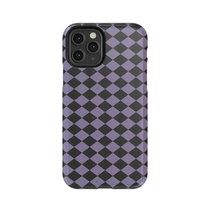 Midnight Hex | Purple Checkered Case Phone Case get.casely Essential iPhone 11 Pro