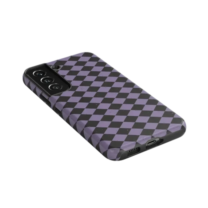 Midnight Hex | Purple Checkered Case Phone Case get.casely