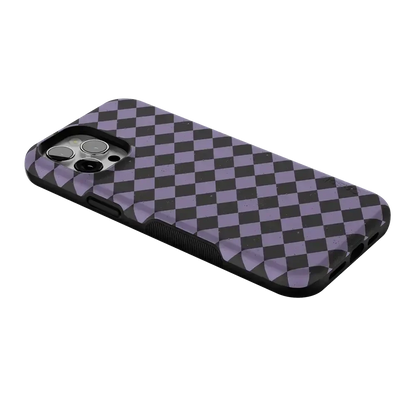 Midnight Hex | Purple Checkered Case Phone Case get.casely
