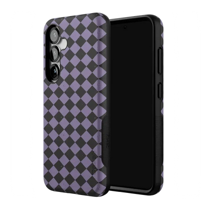 Midnight Hex | Purple Checkered Case Phone Case get.casely