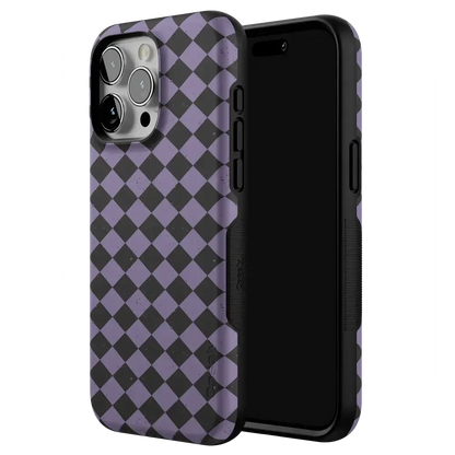 Midnight Hex | Purple Checkered Case Phone Case get.casely