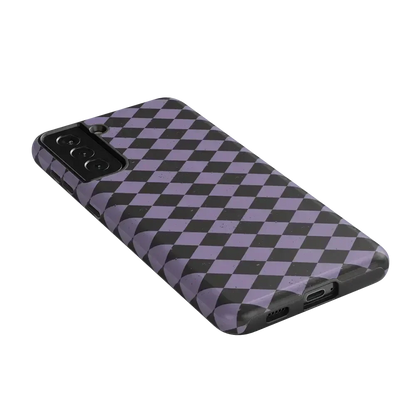 Midnight Hex | Purple Checkered Case Phone Case get.casely