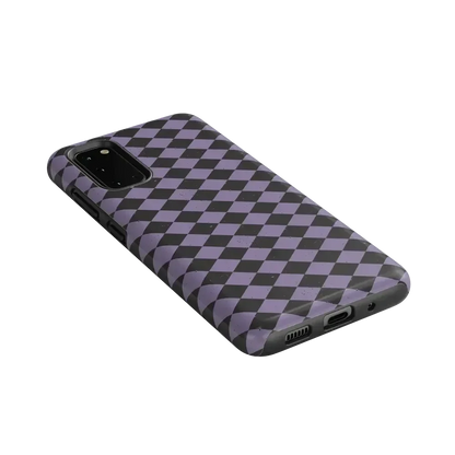 Midnight Hex | Purple Checkered Case Phone Case get.casely