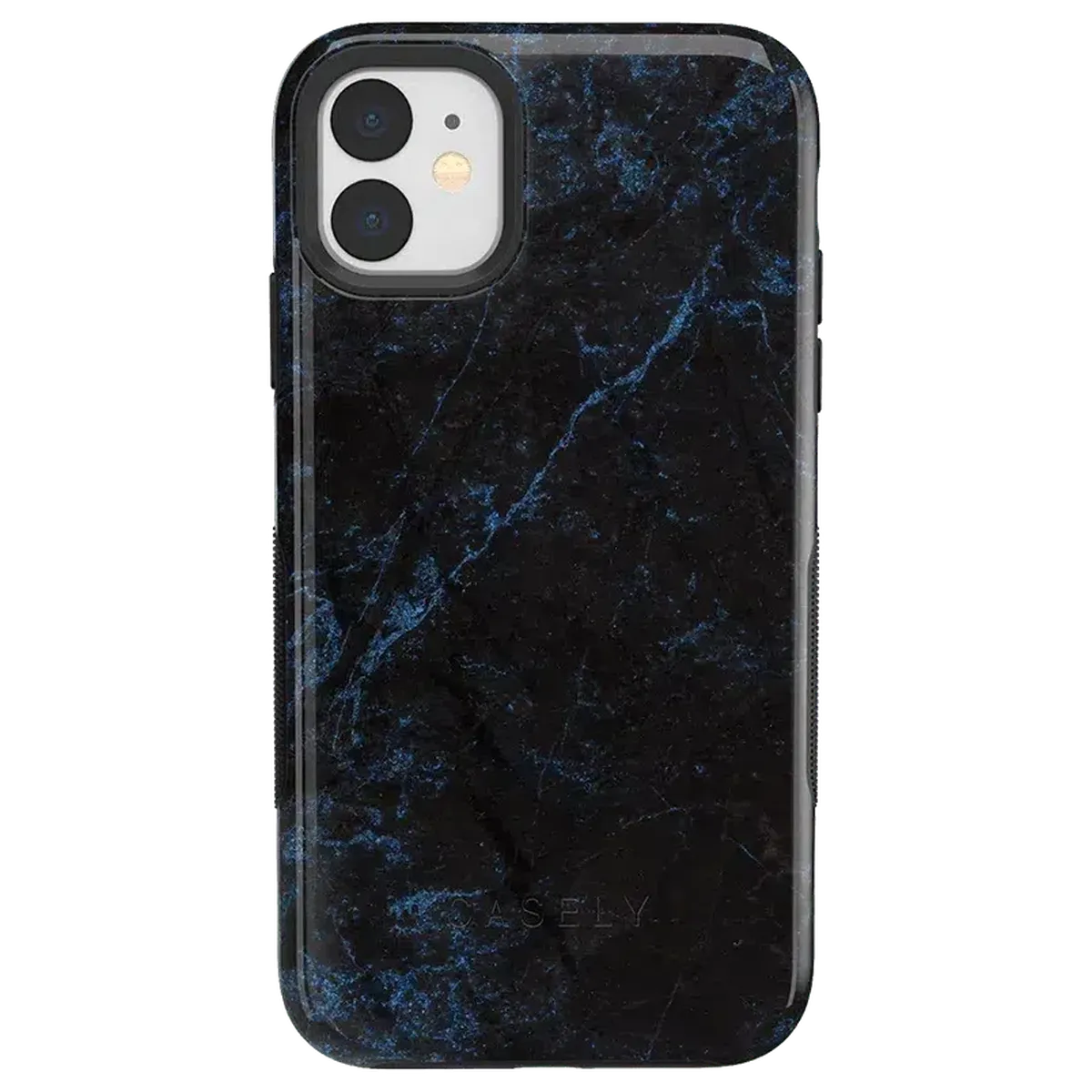 Midnight Marble | Black & Navy Case iPhone Case get.casely Bold iPhone 11
