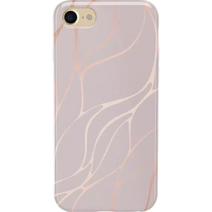 Midnight Ride | Pink and Gold Metallic Waves Case iPhone Case get.casely Classic iPhone 6/7/8