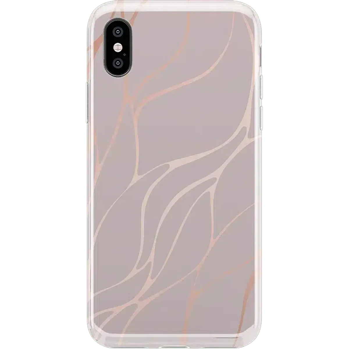 Midnight Ride | Pink and Gold Metallic Waves Case iPhone Case get.casely Classic iPhone XS Max