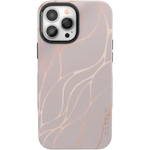 Midnight Ride | Pink and Gold Metallic Waves Case iPhone Case get.casely