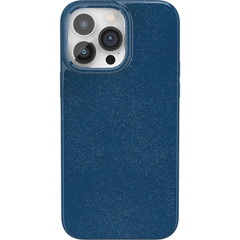 Midnight Sky | Navy Enchanted Shimmer Case iPhone Case get.casely Classic + MagSafe® iPhone 14 Pro Max