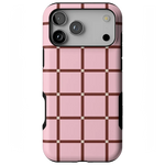 Uptown Gridlock | Pink Checkerboard Case