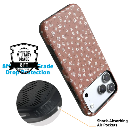 Mocha Meadow | Tiny Flowers Case iPhone Case get.casely