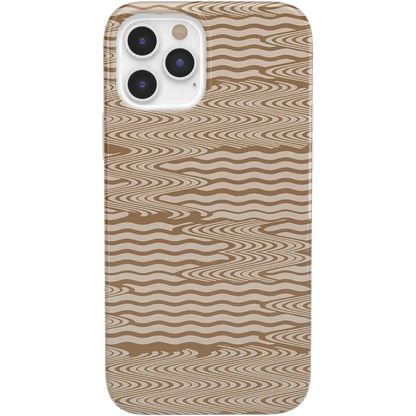 Mocha Ripple | Brown Waves Case iPhone Case get.casely Classic iPhone 12 Pro Max