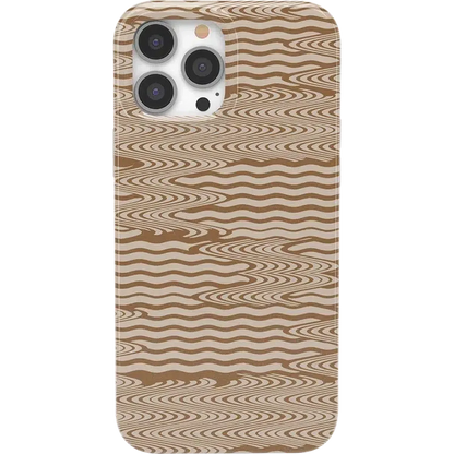 Mocha Ripple | Brown Waves Case iPhone Case get.casely Classic + MagSafe® iPhone 14 Pro Max