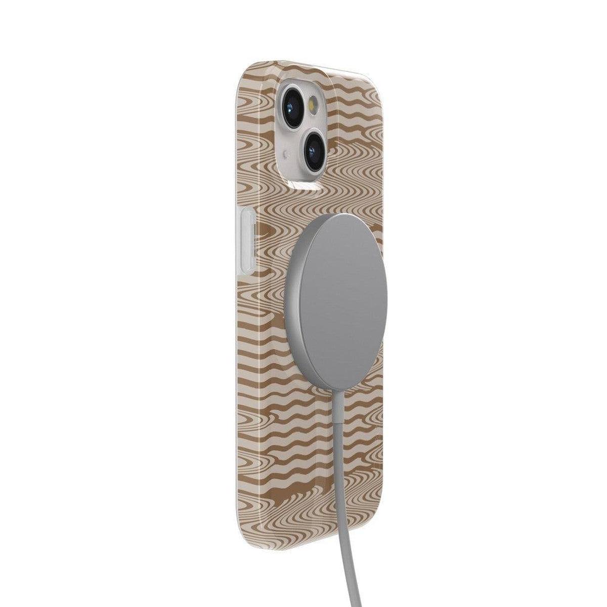 Mocha Ripple | Brown Waves Case iPhone Case get.casely