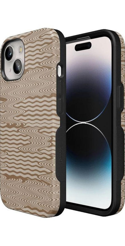 Mocha Ripple | Brown Waves Case iPhone Case get.casely