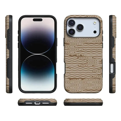 Mocha Ripple | Brown Waves Case iPhone Case get.casely