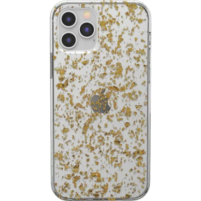 Morning Sparkle | Rose and Gold Flaked Clear Case iPhone Case get.casely Classic iPhone 12 Pro Max