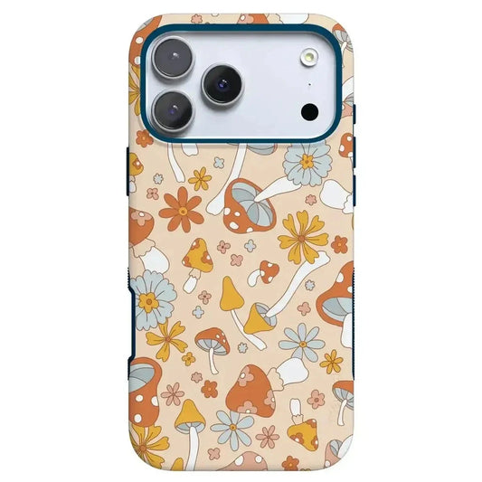 Mushroom Magic | Retro Floral Case iPhone Case get.casely Bold Flex + MagSafe® iPhone 17 Pro Max