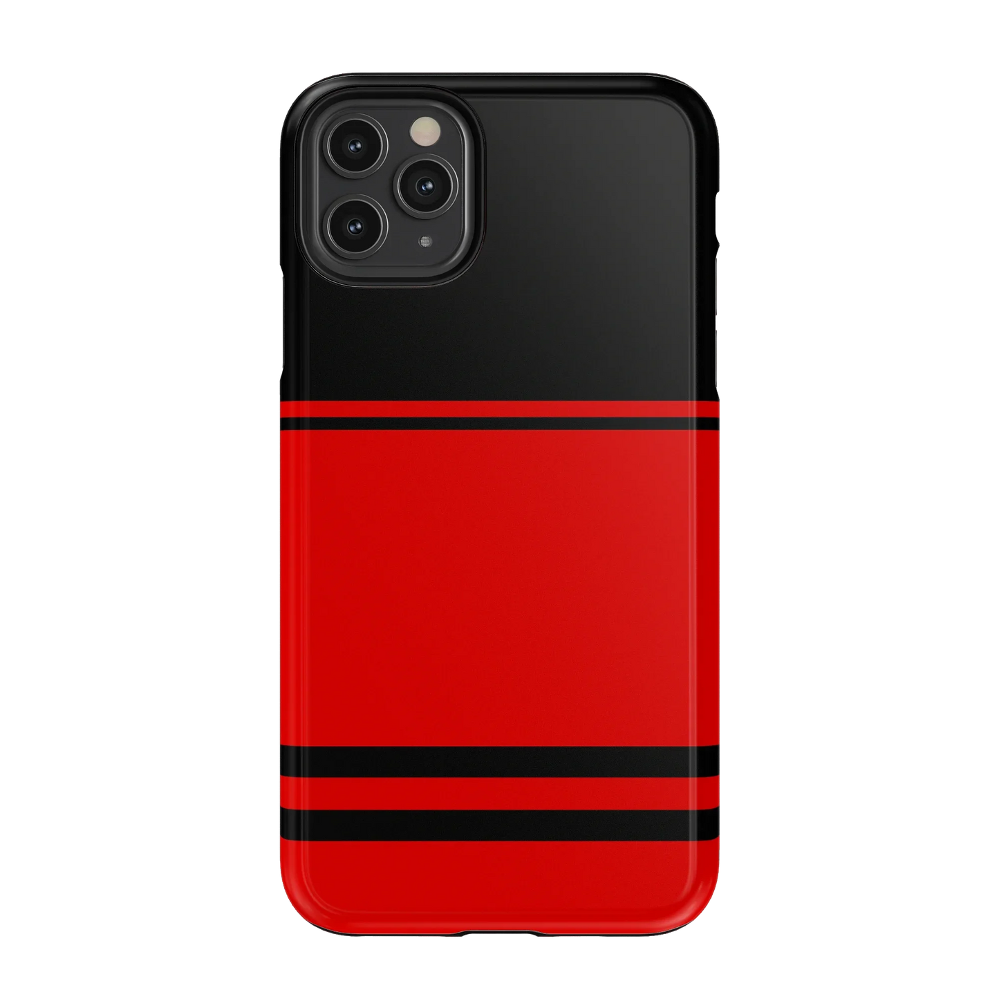 Go Canes | Black & Red Striped Case - iPhone 11 Pro