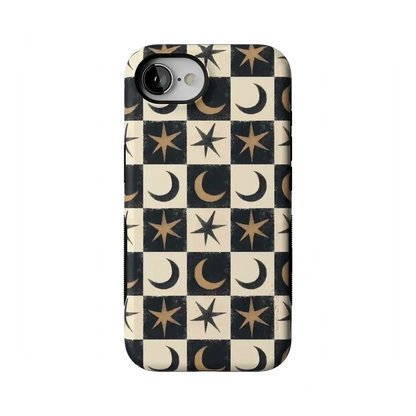 Mystic Moonstar | Black Celestial Case Phone Case get.casely Bold Flex + MagSafe® iPhone 17e