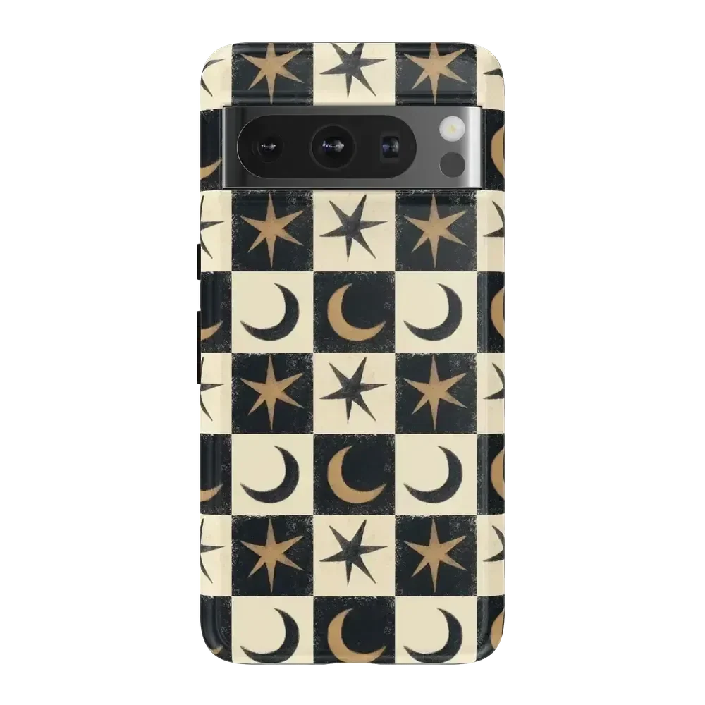 Mystic Moonstar | Black Celestial Case Phone Case get.casely Essential Google Pixel 8 Pro
